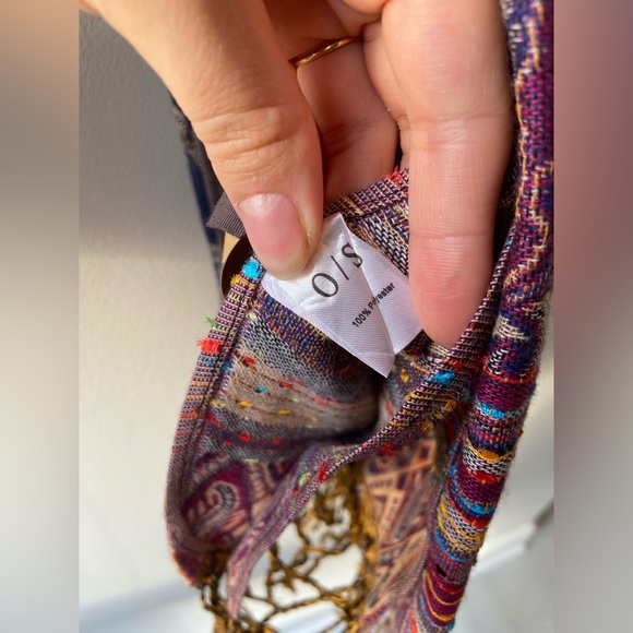 🦋 2/$20 Colorful patterned scarf NWT - Picture 5 of 5